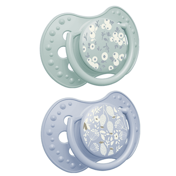 Hovedbilde LOVI Silicone Dynamic Soother 0-6m, 2stk, Blossom ...