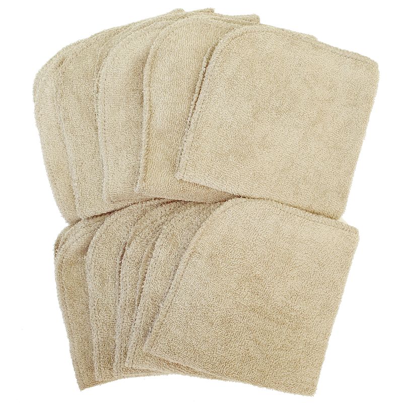 Summerville Organic vaskekluter, 5pk, Sandshell