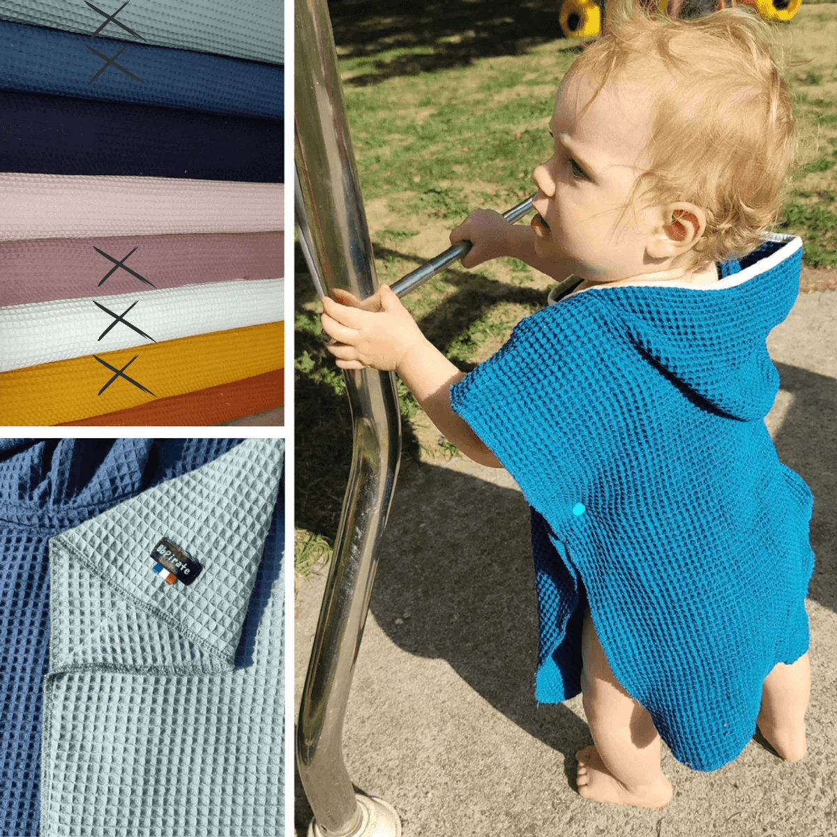 BB Pirate Badeponcho, lilla