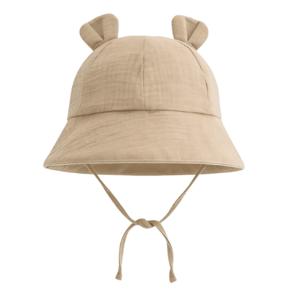 Hovedbilde Rammelaartje - Solhatt for barn - Beige 
