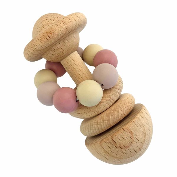 Hovedbilde Summerville Organic Wooden Rattle, rosa