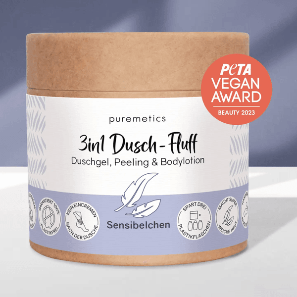 Hovedbilde Puremetics 3-i-1 Dusch-Fluff dusjsåpe «sensitiv»