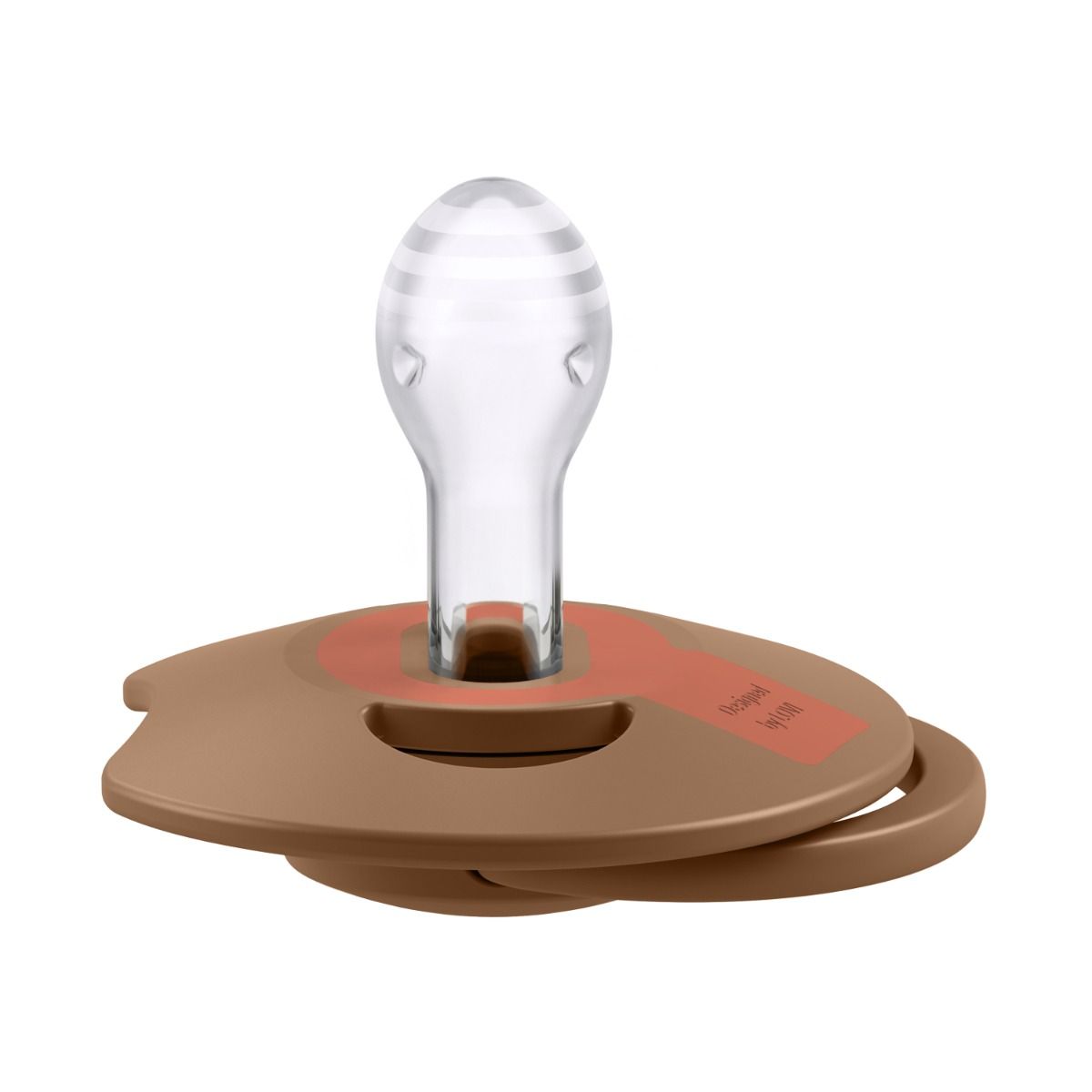 LOVI Prime Silicone Dynamic Soother 6-18m, 2stk, Granola/Orange