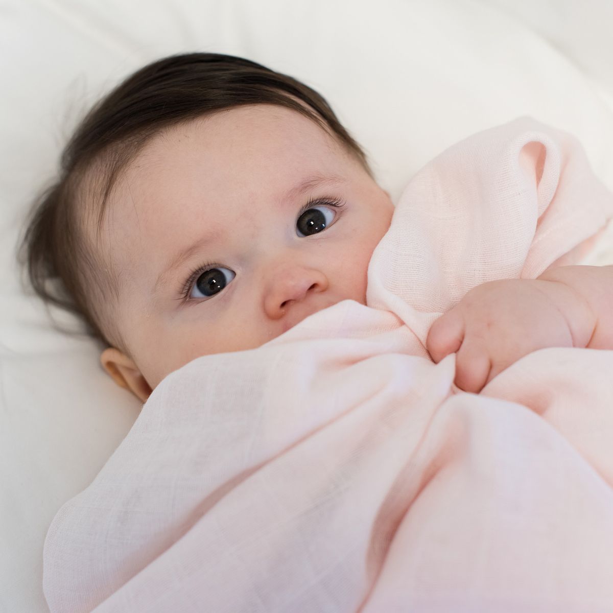 Summerville Organic Muslin klut, 1-pk, Pale Pink