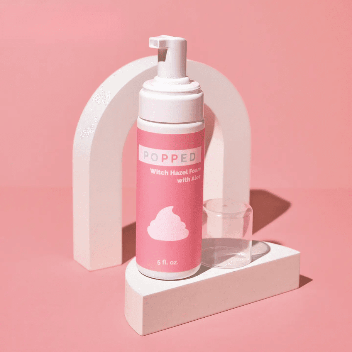 Popped - lindrende skum med Trollhassel og Aloe vera, 150ml