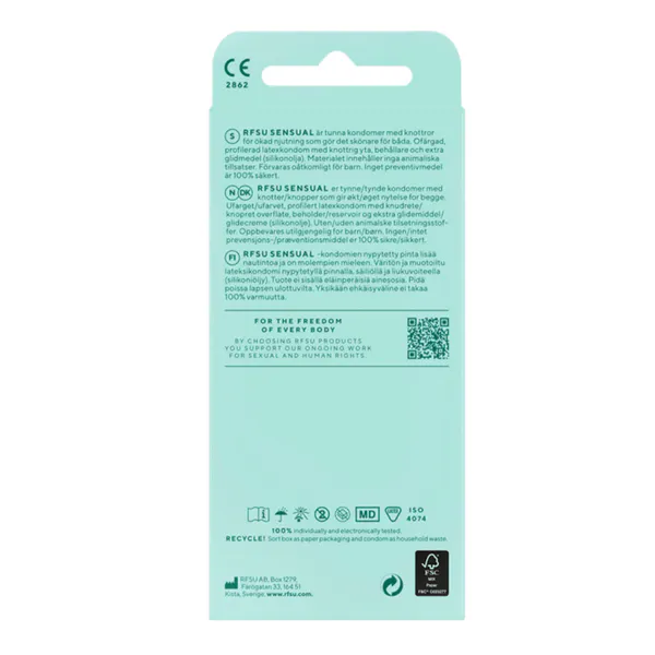 Hovedbilde Rfsu Sensual Kondomer 10pk
