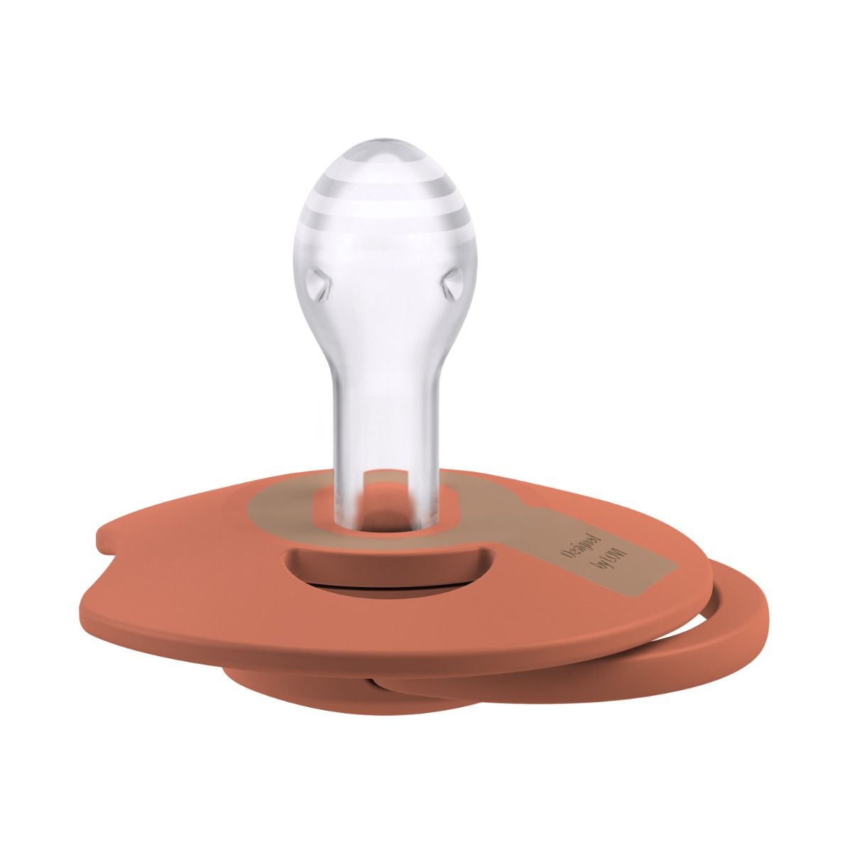 LOVI Prime Silicone Dynamic Soother 6-18m, 2stk, Granola/Orange