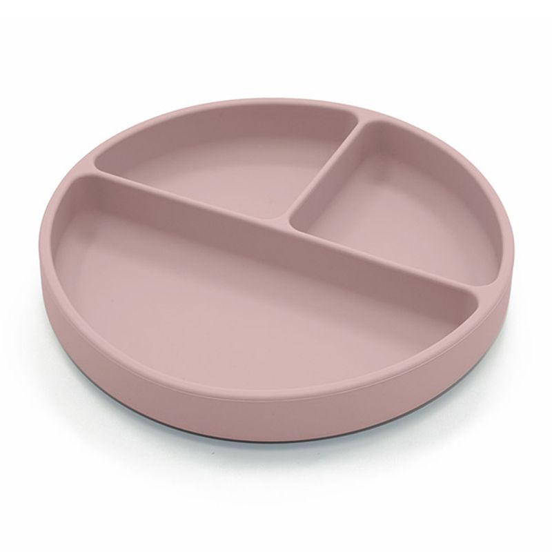 Summerville Organic Tallerken delt silikon, pale mauve