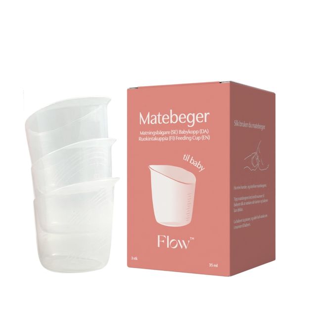 Hovedbilde Flow matebeger med skala 1 - 35 ml, 3pk