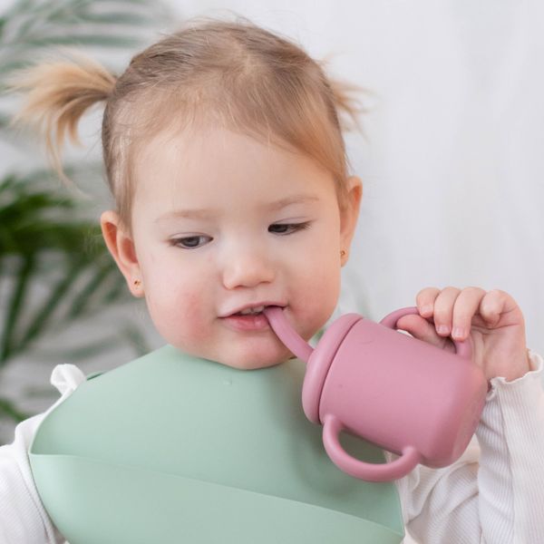 Hovedbilde Summerville Organic Kopp i silikon med sugerør, ...