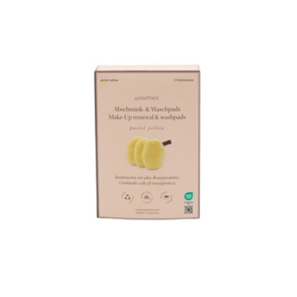 Waschies - Sminkefjerner og Rensepads - 3pk - Gul