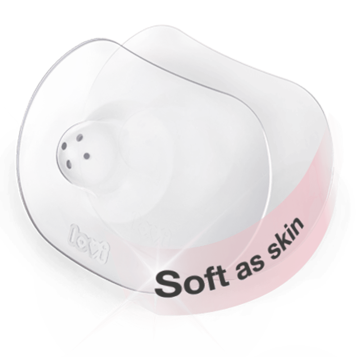 LOVI Silicone Breast Nipple Shields Skin Touch, M/L