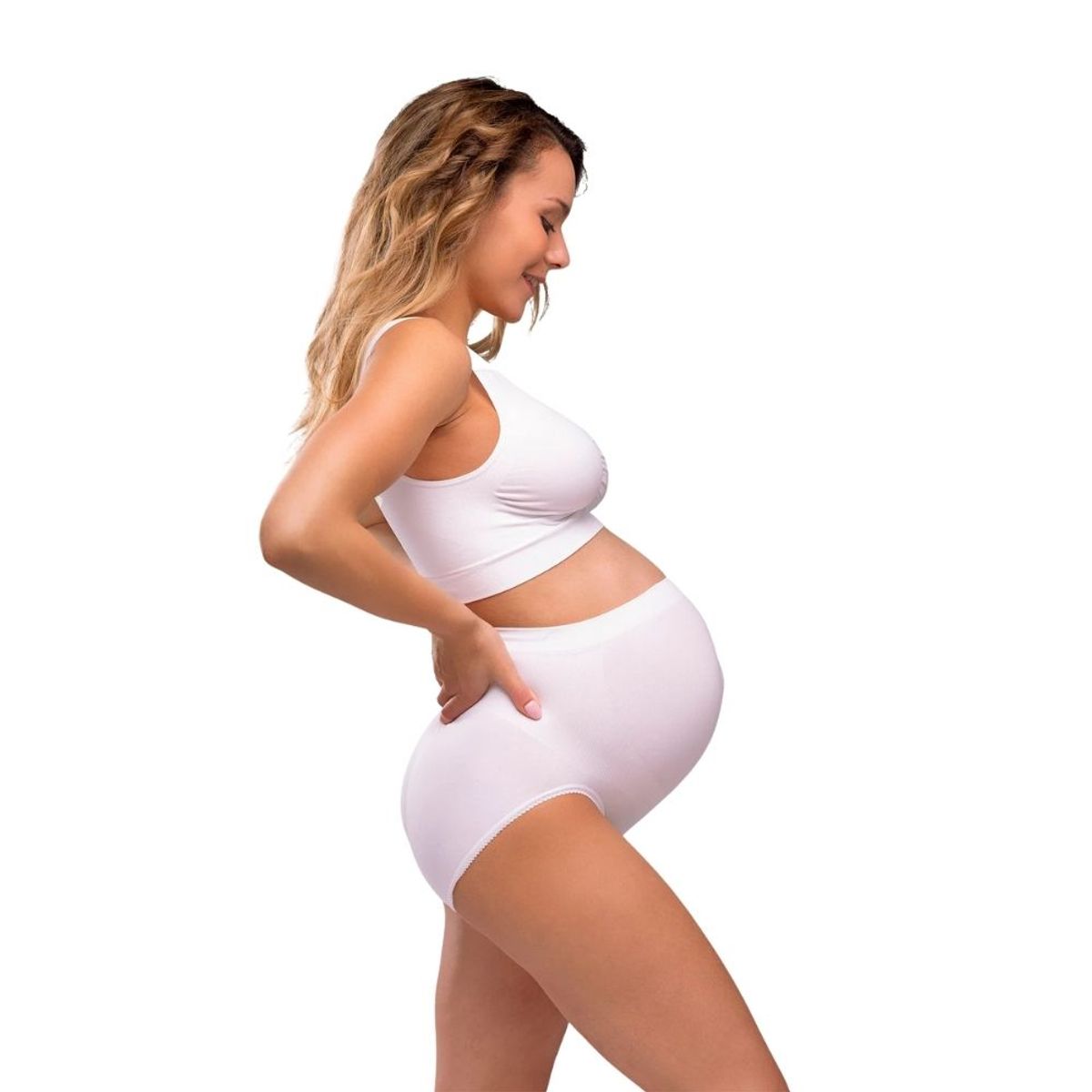 Carriwell Seamless Maternity AmmeBH, hvit