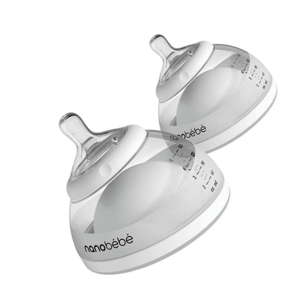 Hovedbilde Nanobébé Breastmilk Bottle 150ml, 2stk Grey