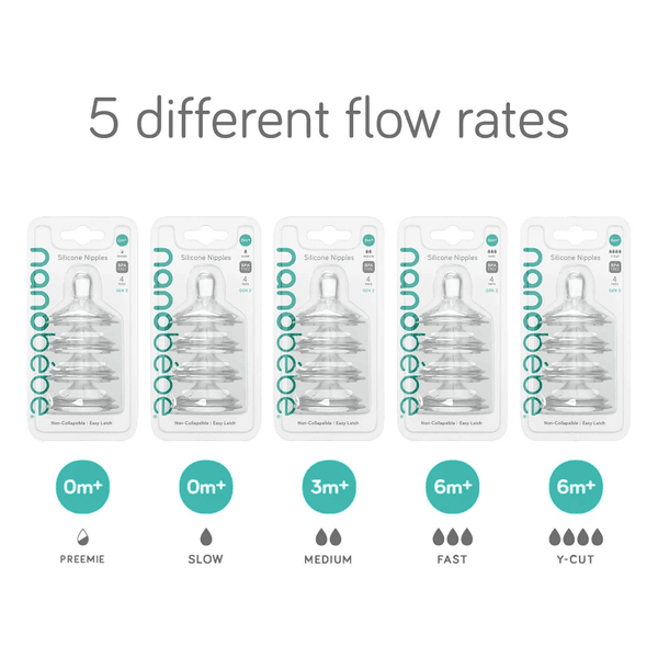 Hovedbilde Nanobébé Silikon tåtesmokker -Y Cut - 4pk - Gen 2