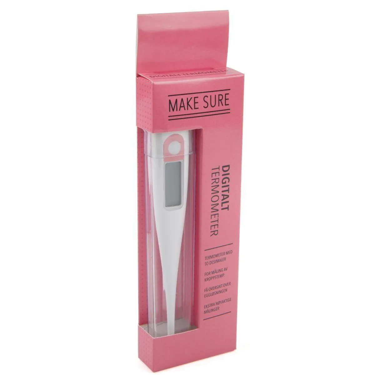 Make Sure Termometer med to desimaler - 1pk