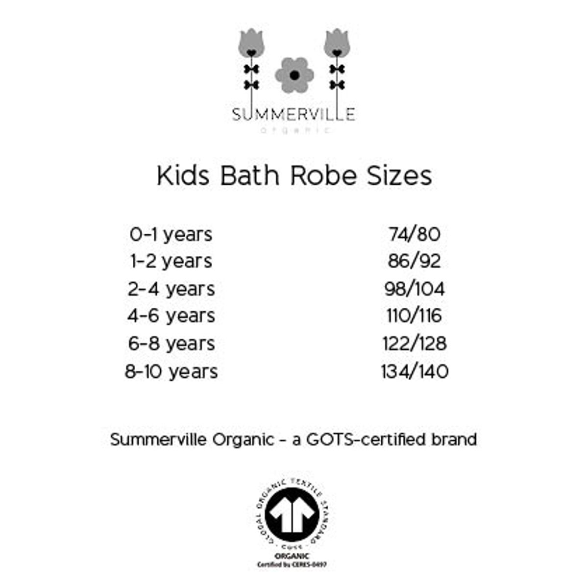 Summerville Badekåpe med ører, silver grey