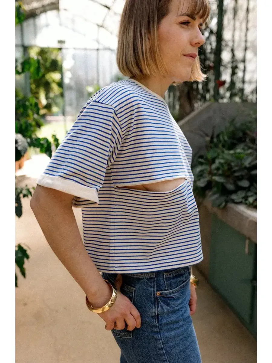 You&Milk - Crop Top T skjorte Mèrinière