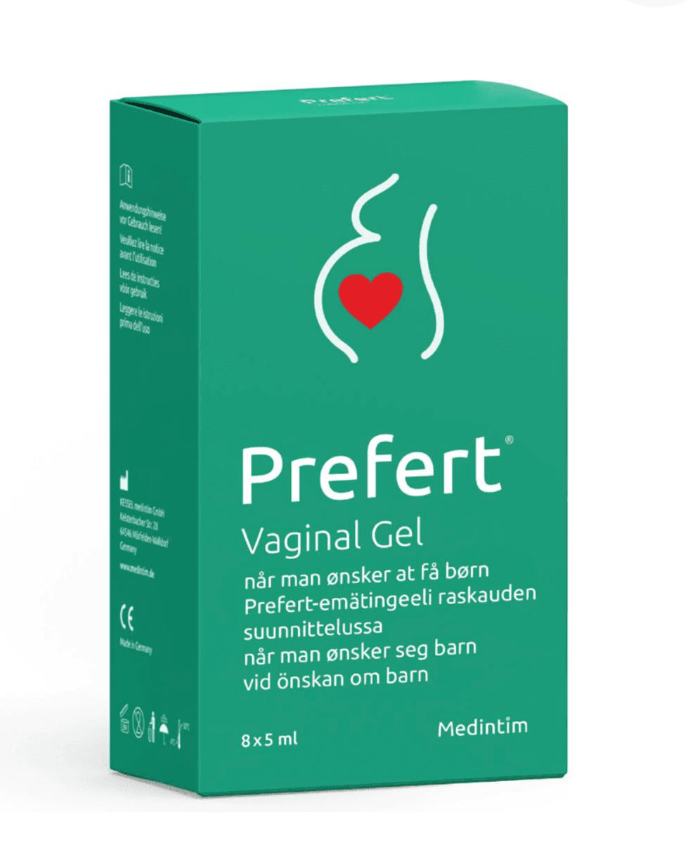 Medintim Prefert Vaginal gel sædvennlig glidemiddel 8 x 5ml