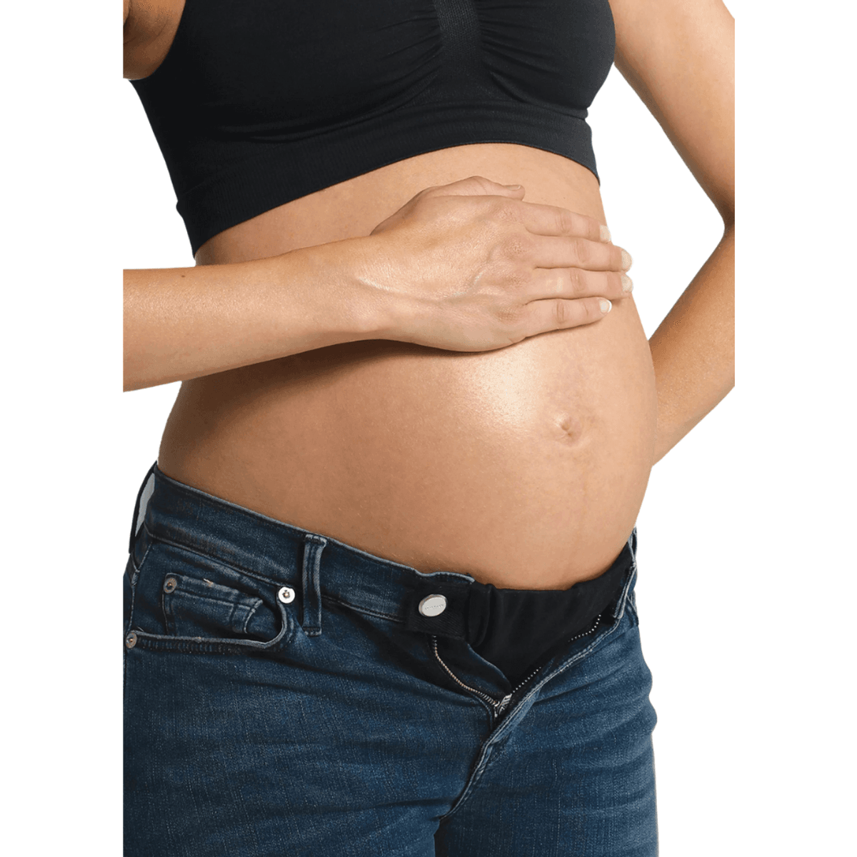 Carriwell Flexi-Belt waist extender, Black/white/Navy 