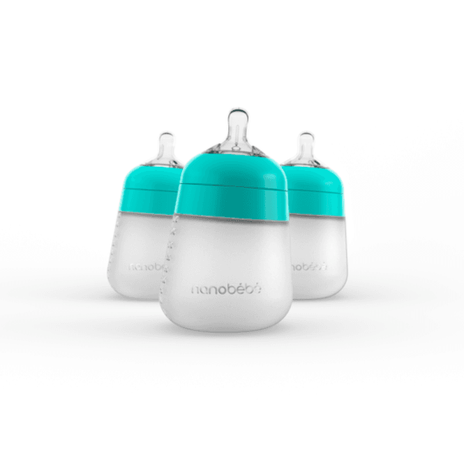 Hovedbilde Nanobébé Flexy Silikontåteflaske (myk) - Teal 270 ...