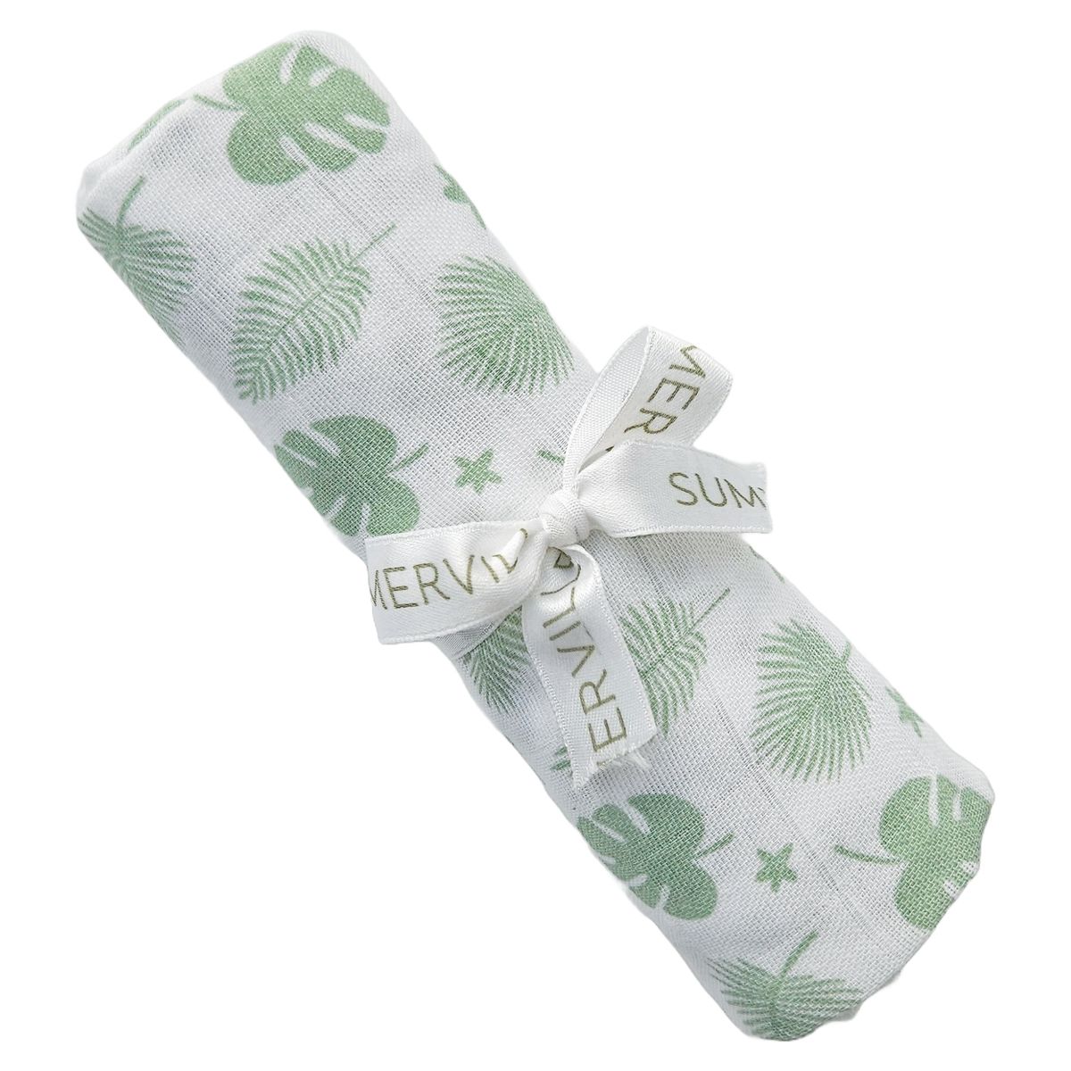 Summerville Organic Muslin Gulpeklut, 1-pk, tropical green