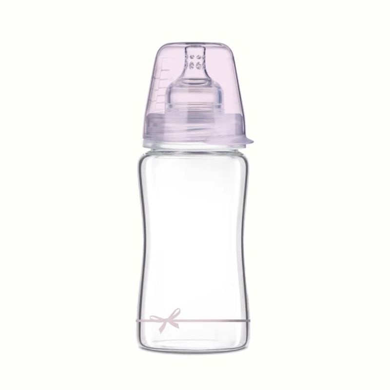LOVI  Glass Baby Bottle 250 ml, 3mnd+