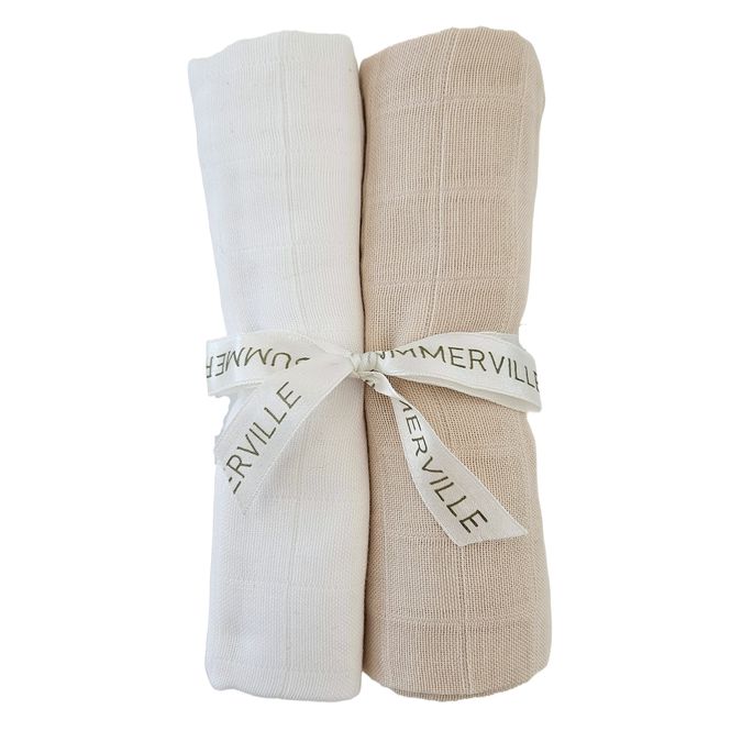 Hovedbilde Summerville Organic Muslin Gulpekluter, 2-pk, ...