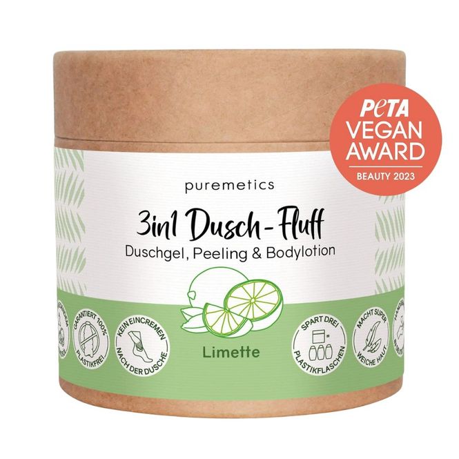 Hovedbilde Puremetics 3-i-1 Dusch-Fluff dusjsåpe «lime»