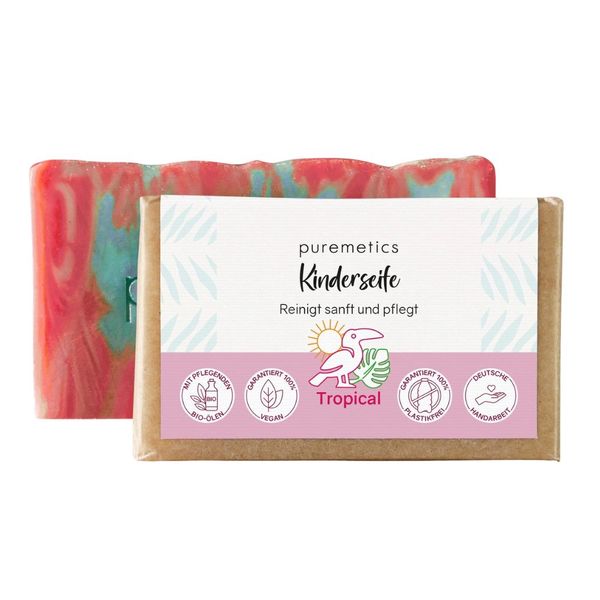 Hovedbilde Puremetics Barnesåpe såpestykke «tropisk»